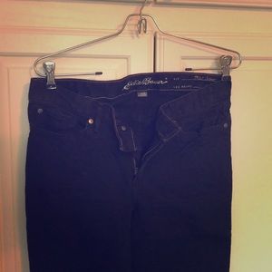 Eddie Bauer black jeans straight leg size 6